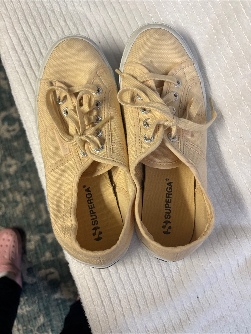 Superga Canvas Sneakers in Light Yellow